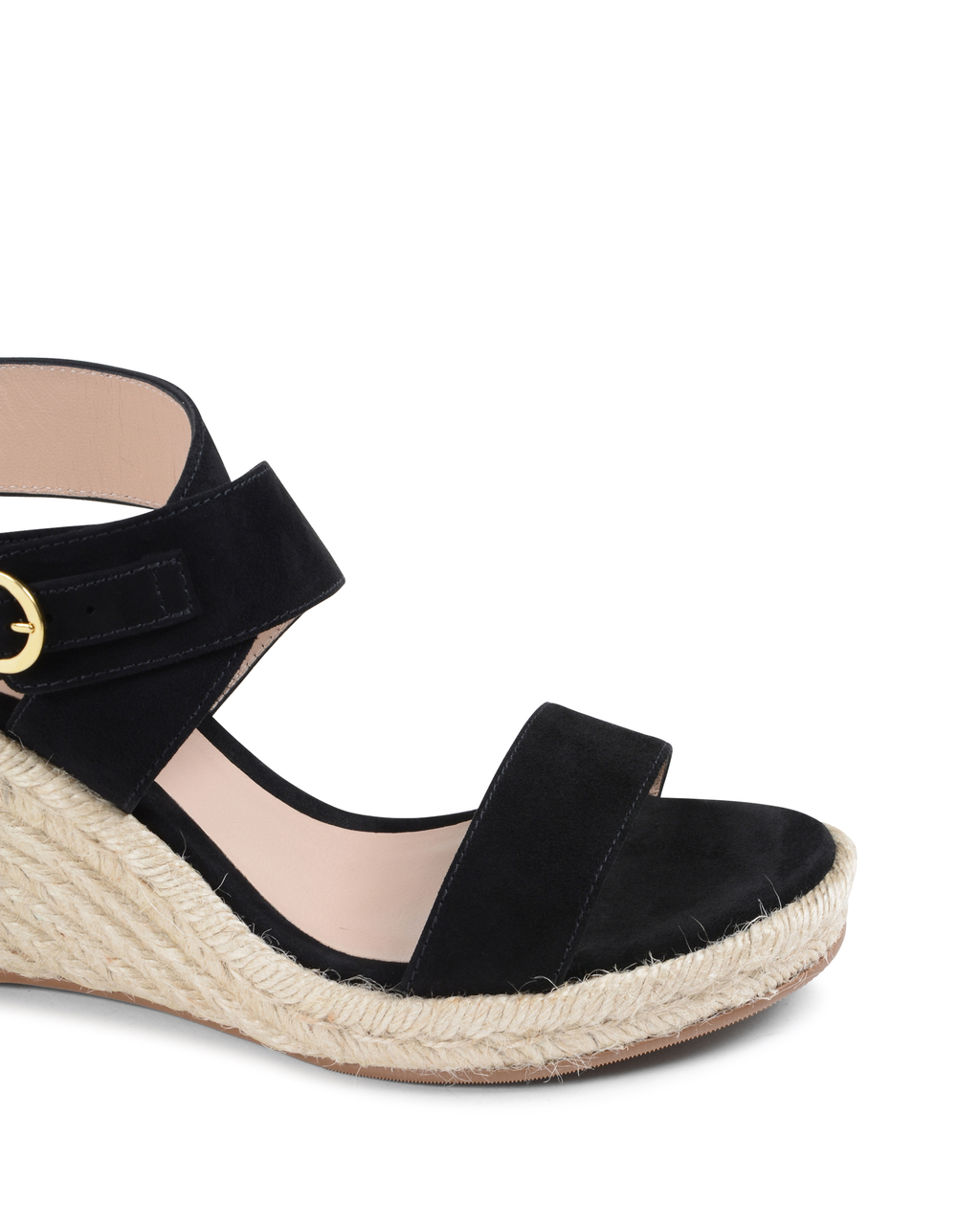 Sandalo con zeppa da donna Stuart Weitzman nero LEXIA