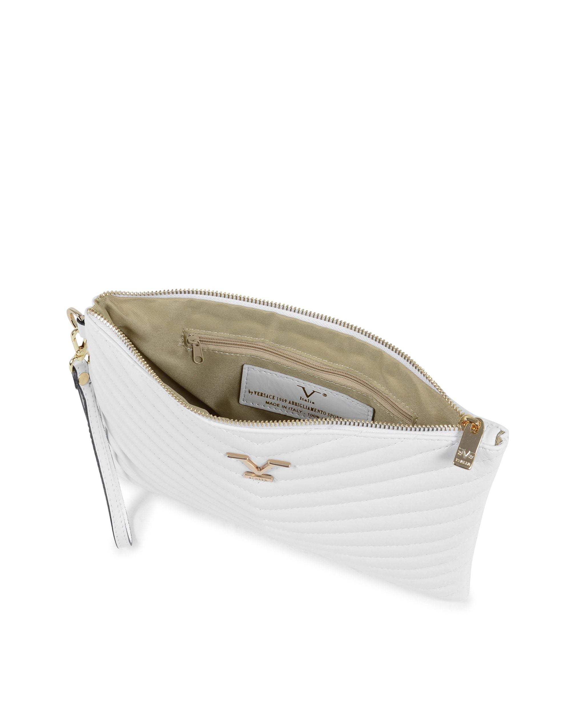 V Italia Womens Clutch White V613 52 SAUVAGE BIANCO