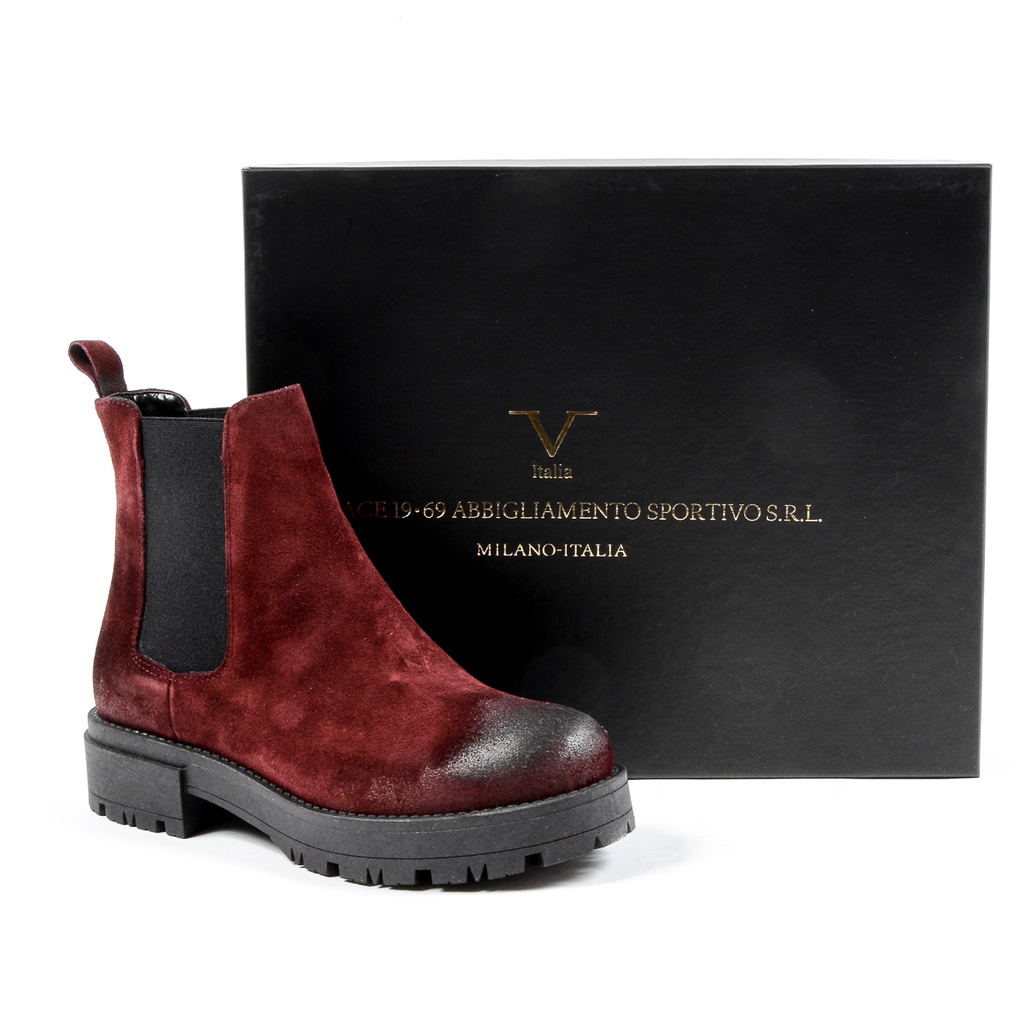 V 1969 Italia Stivaletto Donna Bordeaux ZARA