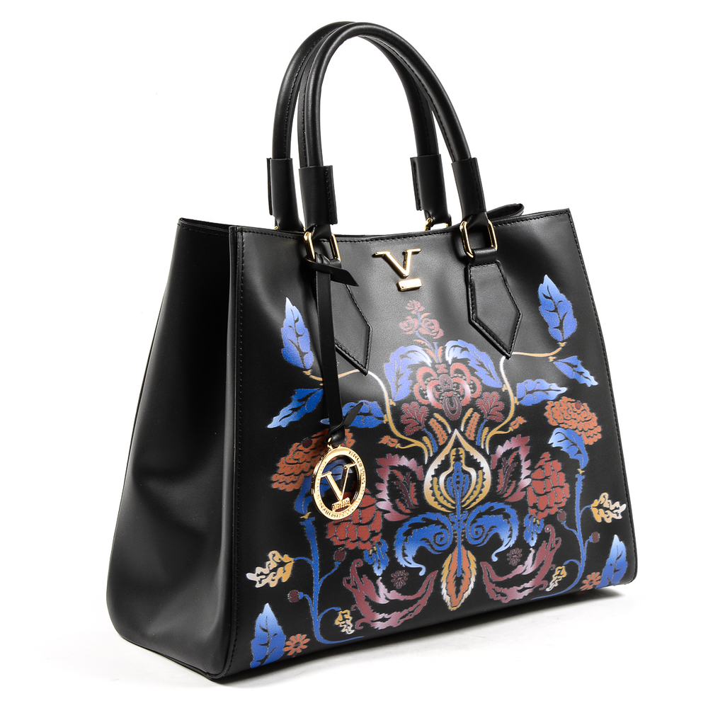 V 1969 Italia Borsa da donna nera CRETA