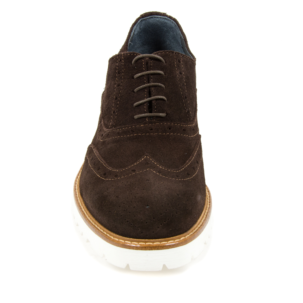Andrew Charles Scarpe Brogue da uomo Marrone scuro LUIS