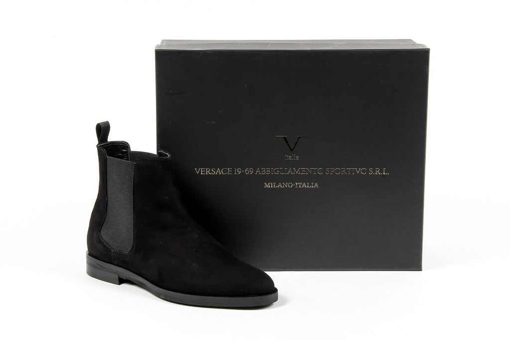 Stivaletto Donna V 1969 Italia B1578 CAMOSCIO NERO