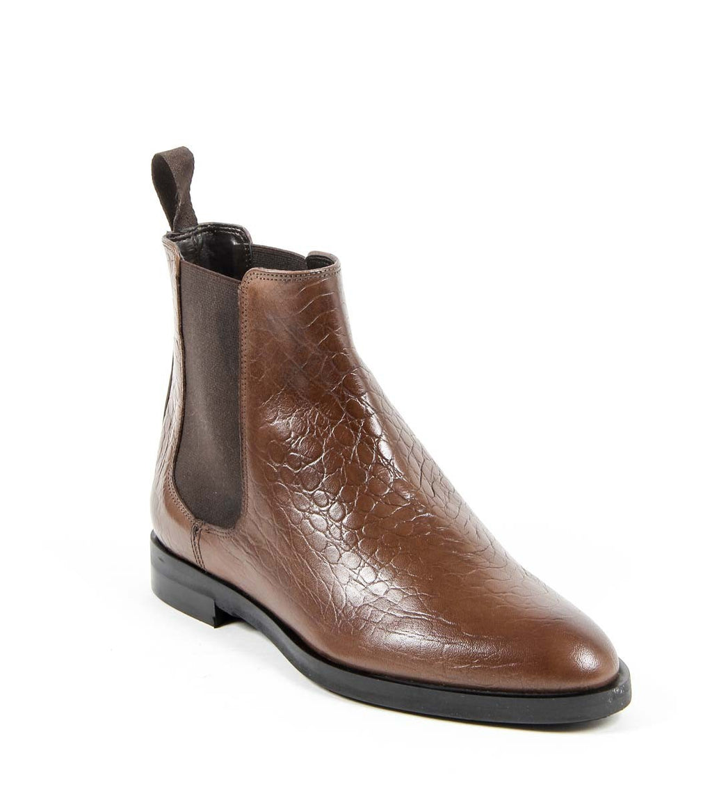 Stivaletto Donna V 1969 Italia B1578 COCCO CUOIO