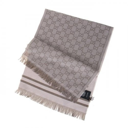 Gucci sciarpa uomo 33x180 beige