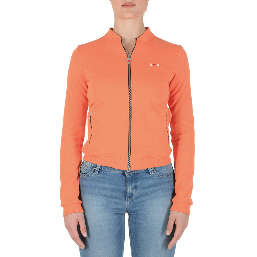 Andrew Charles Maglione da donna a maniche lunghe arancione SUMATRA