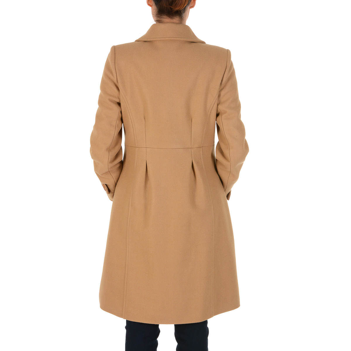 V 1969 Italia Cappotto da donna a maniche lunghe cammello GAU