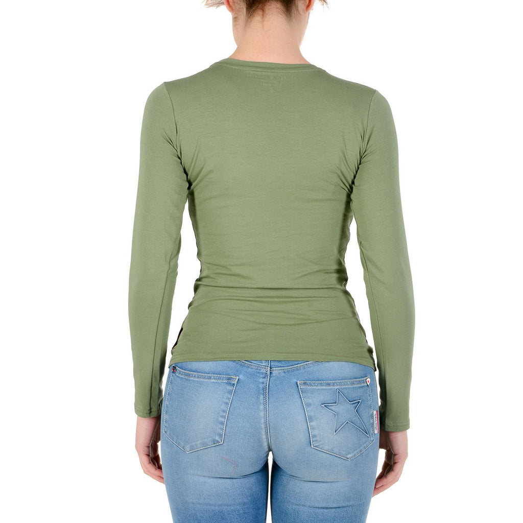 Andrew Charles By Andy Hilfiger T-shirt da donna LS TS602 031002 PHENIX GREEN 003