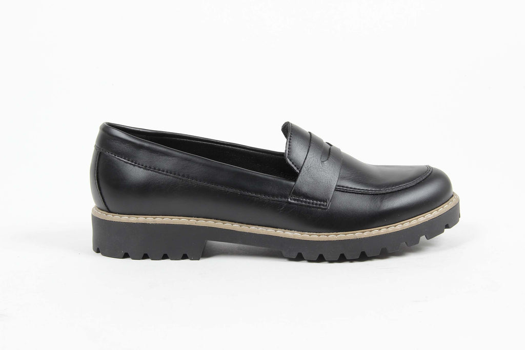 V 1969 Italia Womens Loafer MARGIE 3 PRINC. NERO