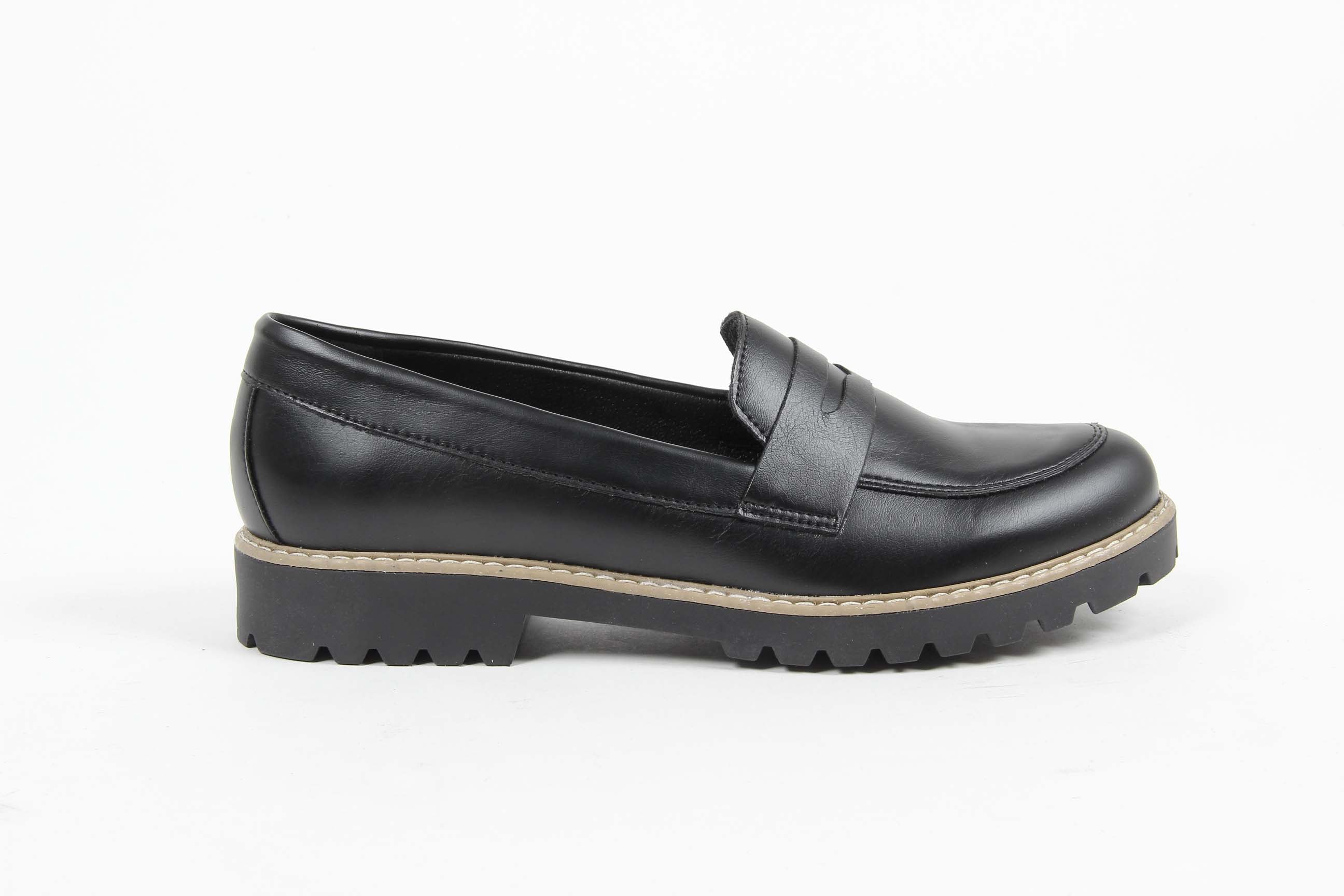 V 1969 Italia Womens Loafer MARGIE 3 PRINC. NERO