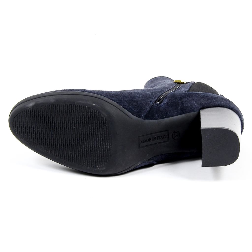 V 1969 Italia Stivaletto con tacco da donna blu MADELYN