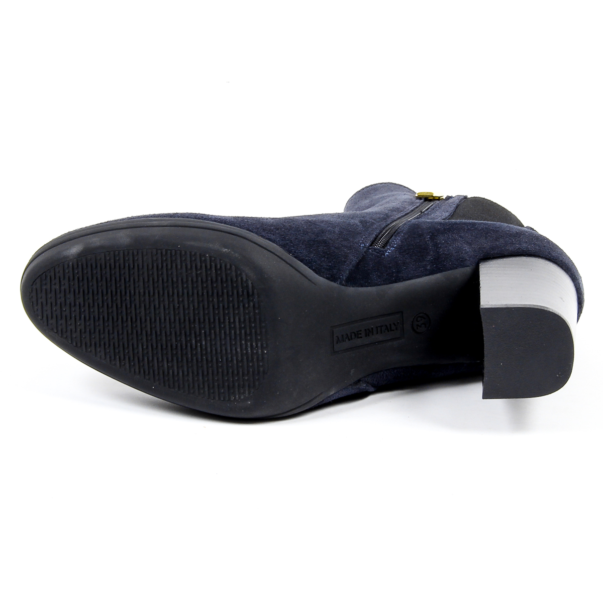 V 1969 Italia Stivaletto con tacco da donna blu MADELYN