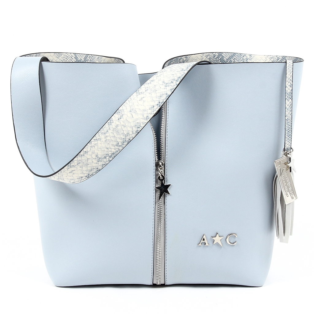 Borsa a mano da donna Andrew Charles Azzurro JANE