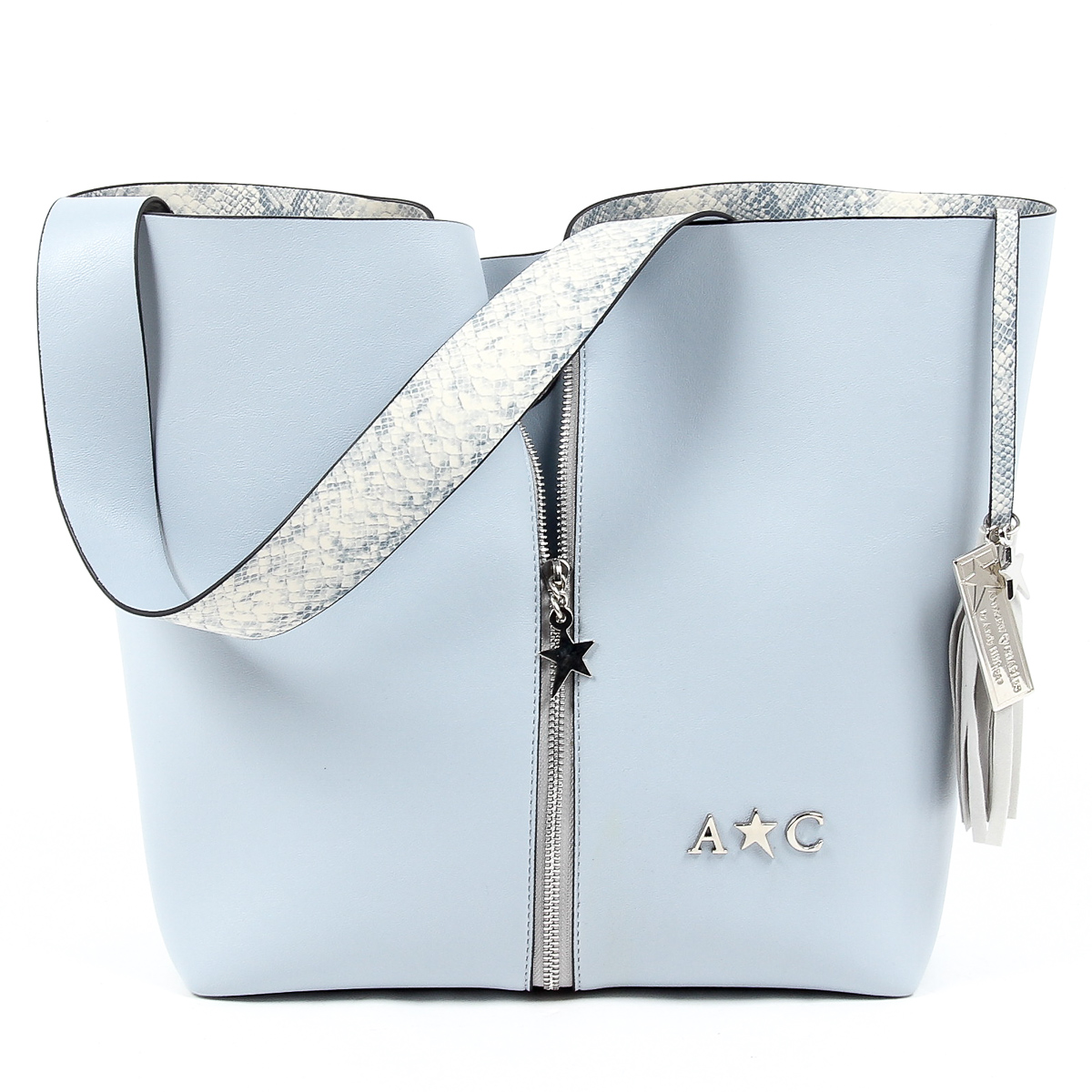 Borsa a mano da donna Andrew Charles Azzurro JANE