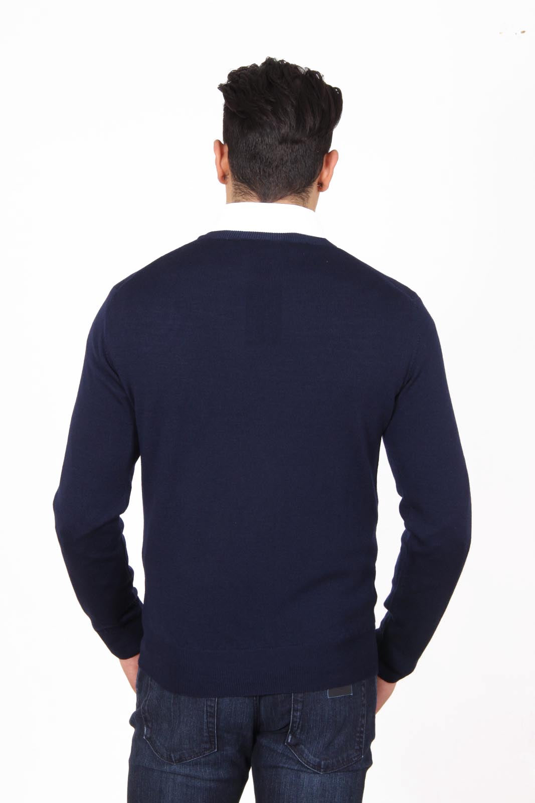 V 1969 Italia maglione girocollo uomo 9800 GIROCOLLO BLU NAVY