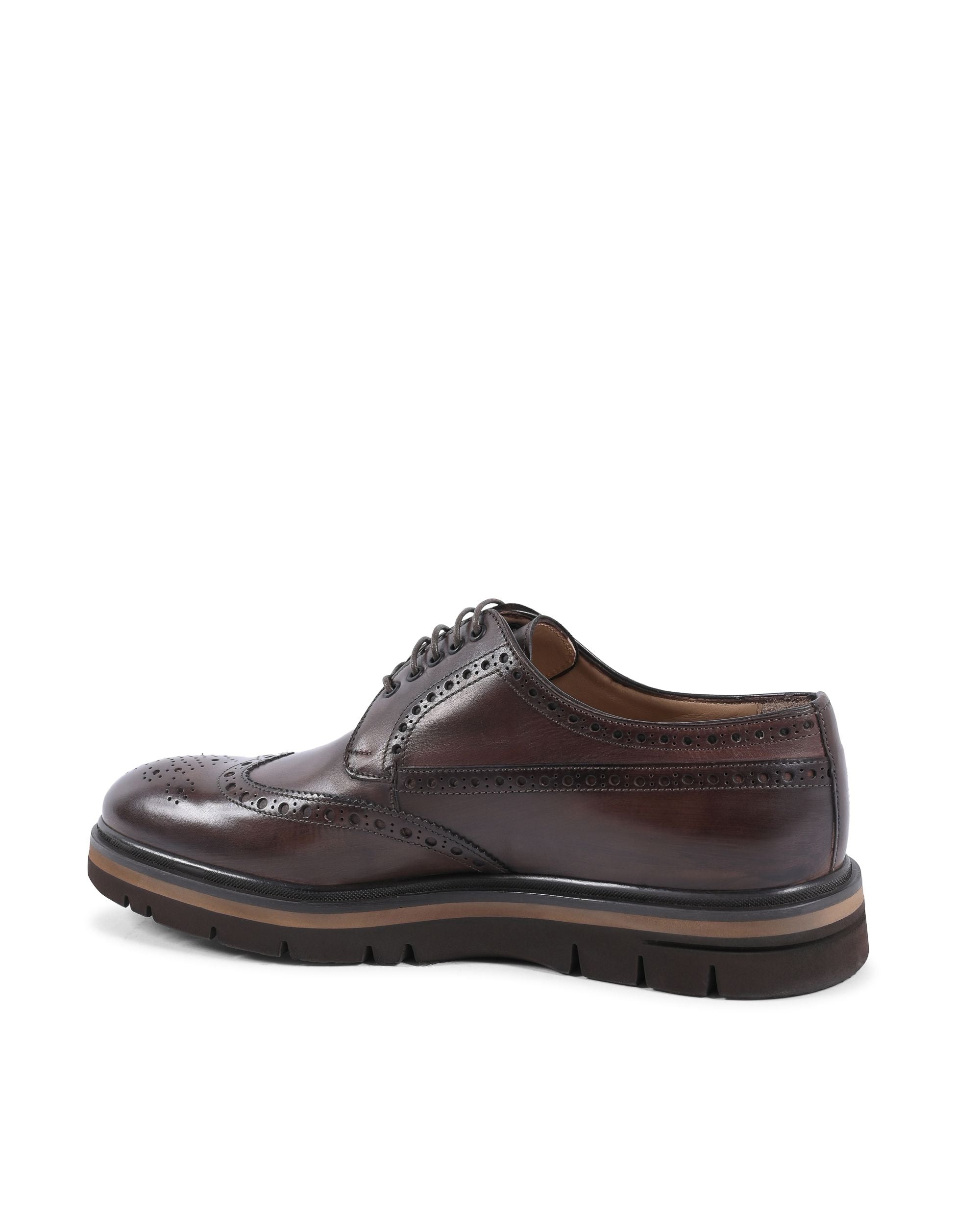 Scarpe brogue da uomo Dee Ocleppo EB138 VITELLO CACAO