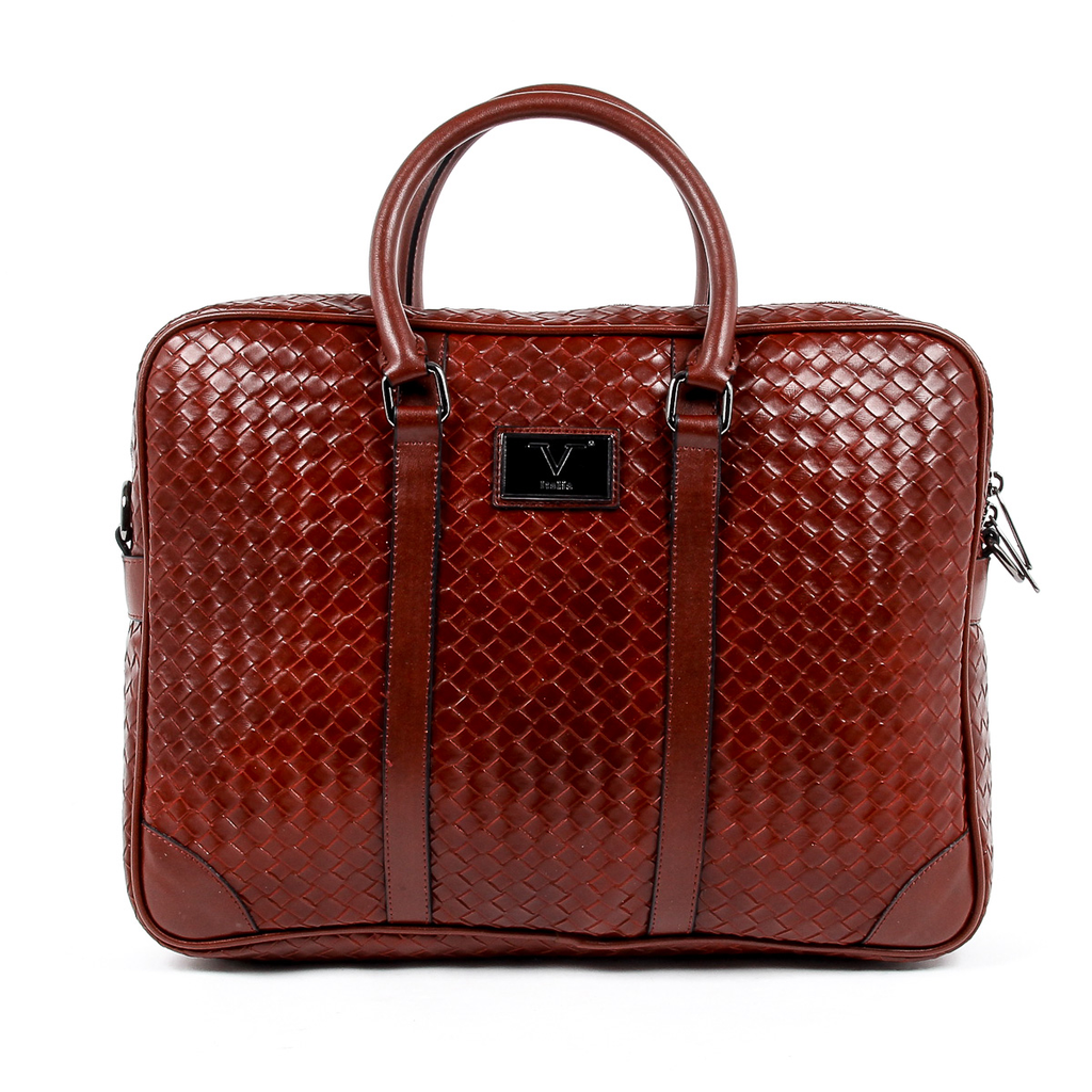 V 1969 Italia Borsa da uomo rosso scuro EVAN