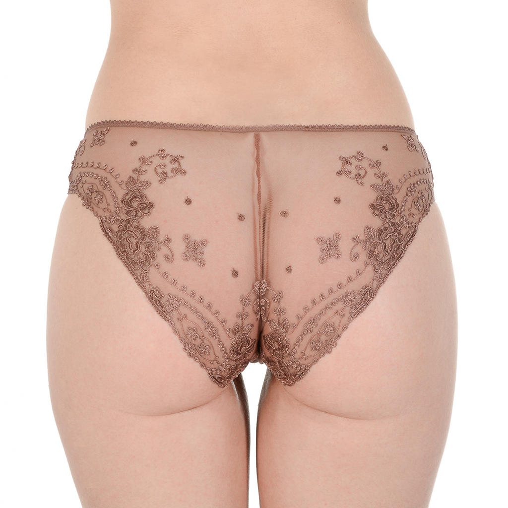 La Perla Top Donna Slip Marrone