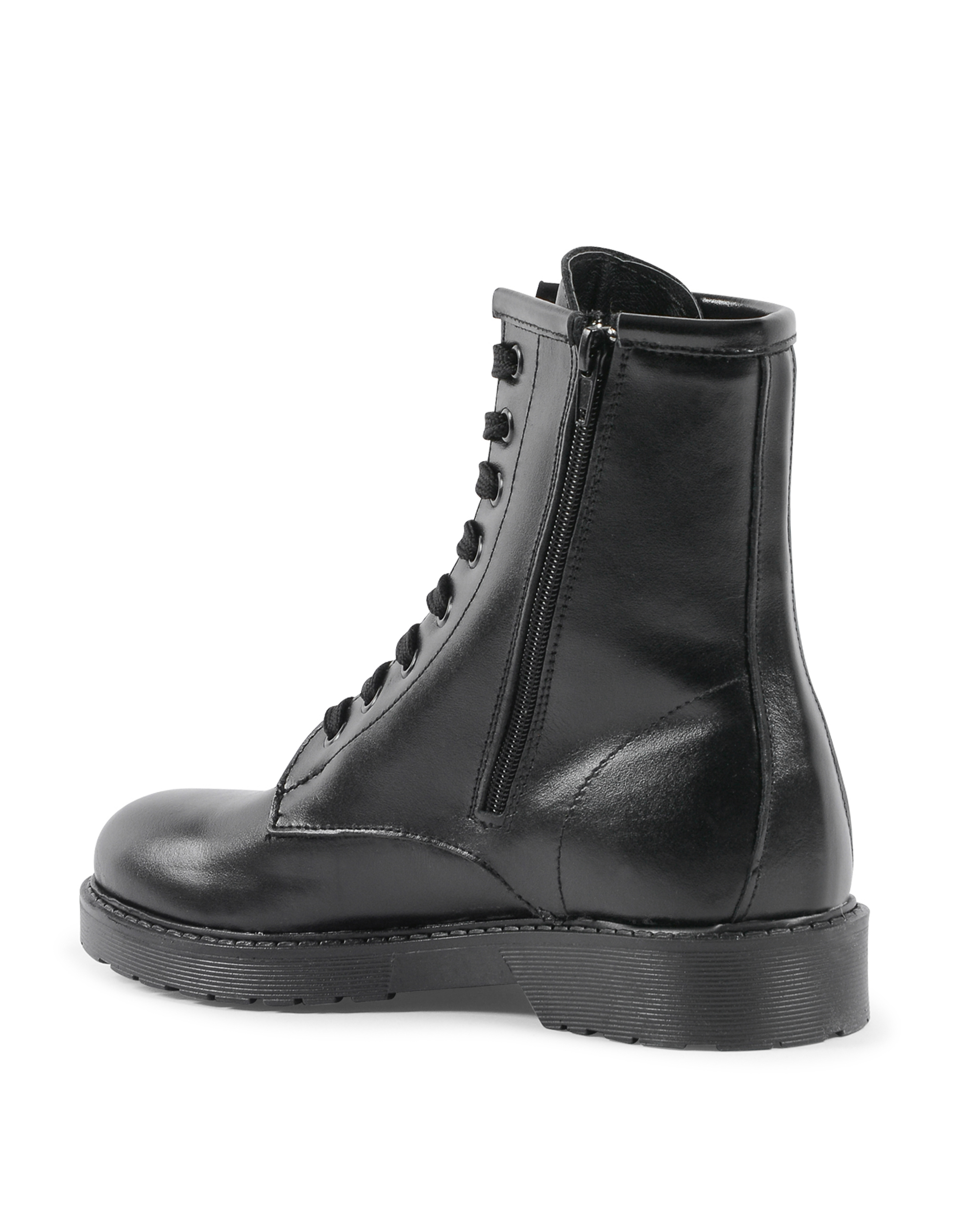 19V69 Italia Womens Ankle Boot Black 8-M VITELLO NERO