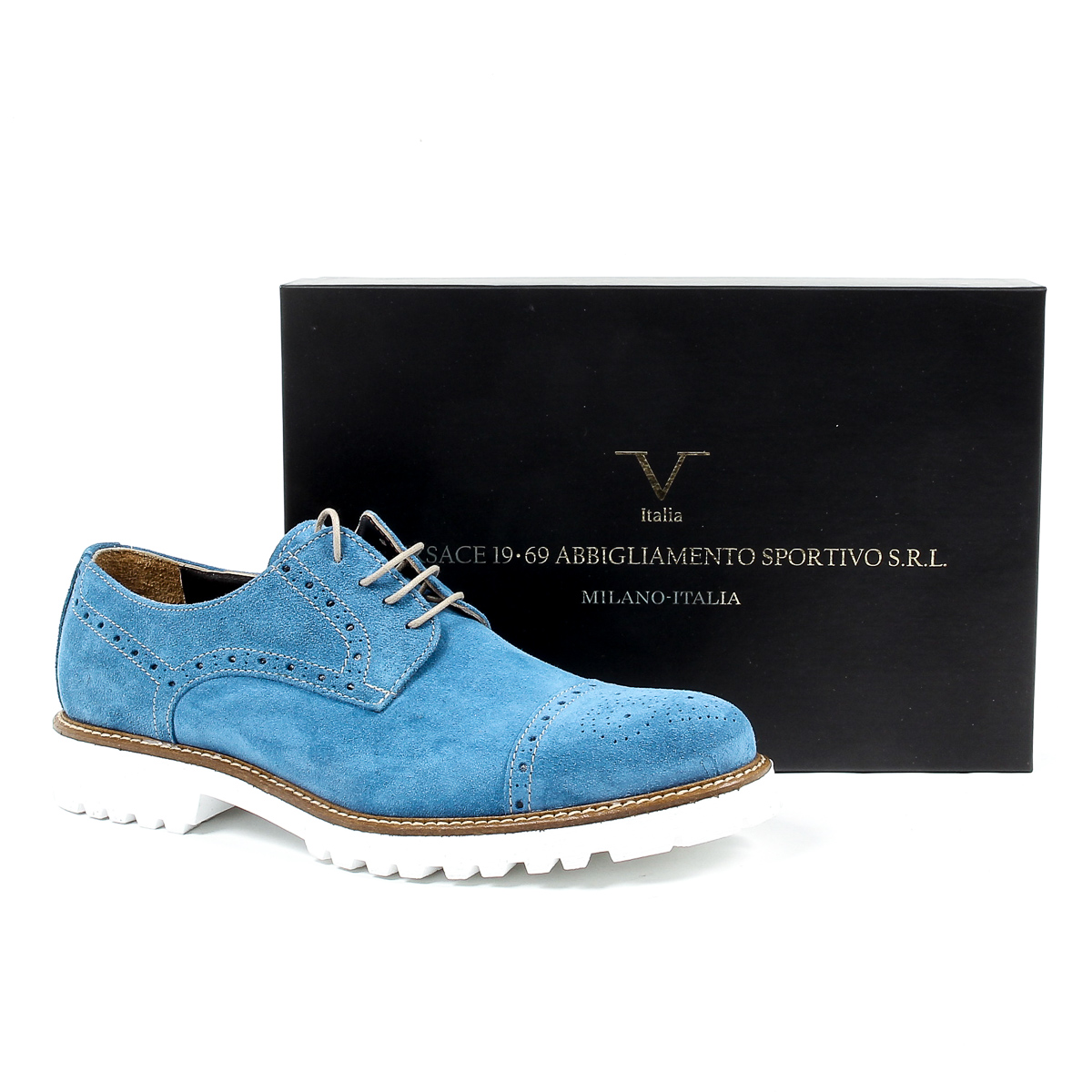 V 1969 Italia Scarpa Oxford Brogue da uomo