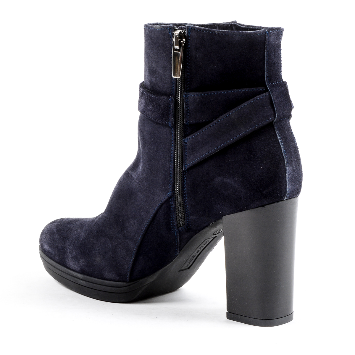 V 1969 Italia Stivaletto con tacco da donna blu SAMANTHA