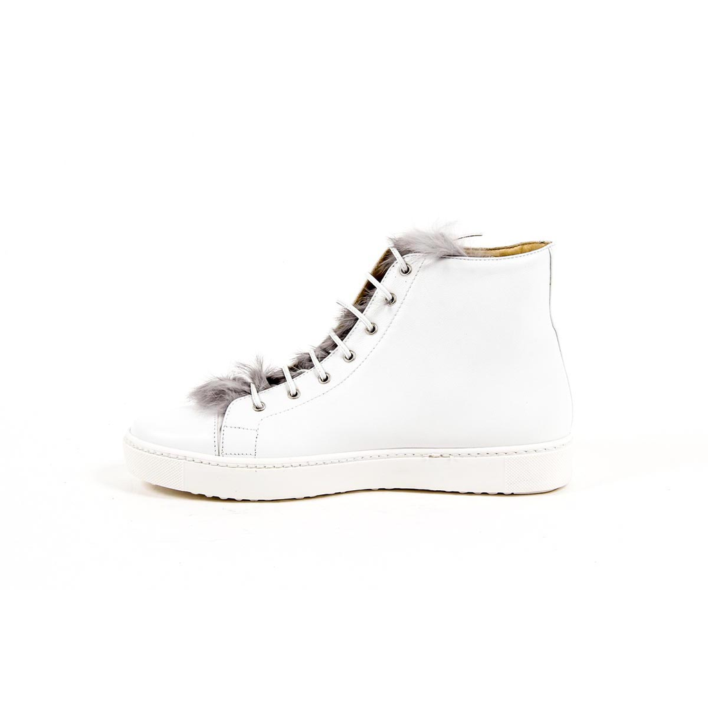 V 1969 Italia Womens High Sneaker 312070 NAPPA BIANCO