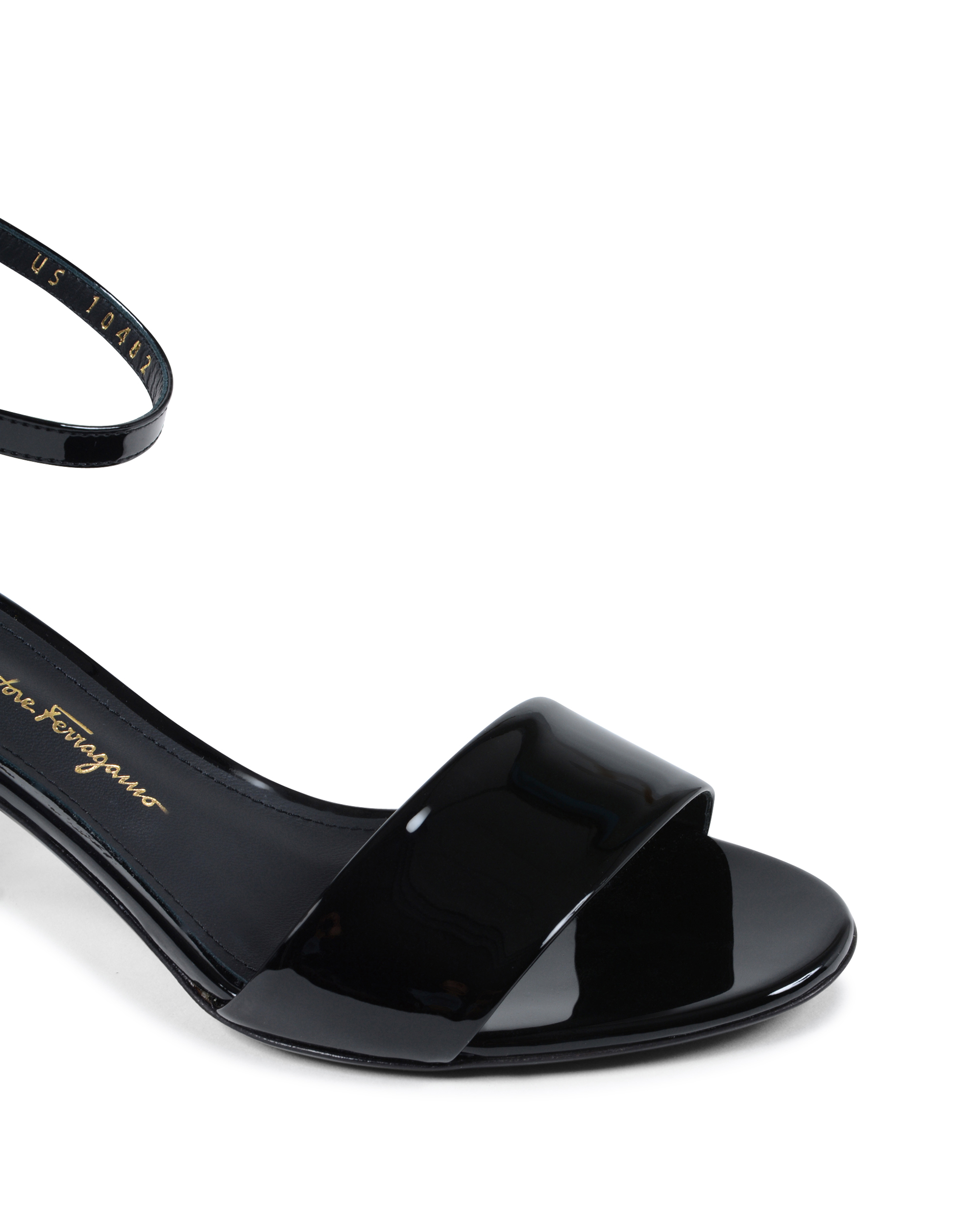 Sandalo Donna Salvatore Ferragamo Con Cinturino Alla Caviglia Nero ERACLEA