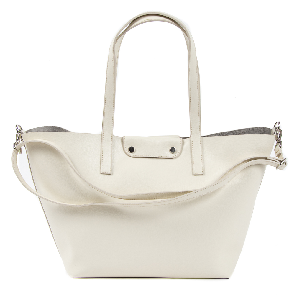 V 1969 Italia Borsa da donna JERSEY bianca