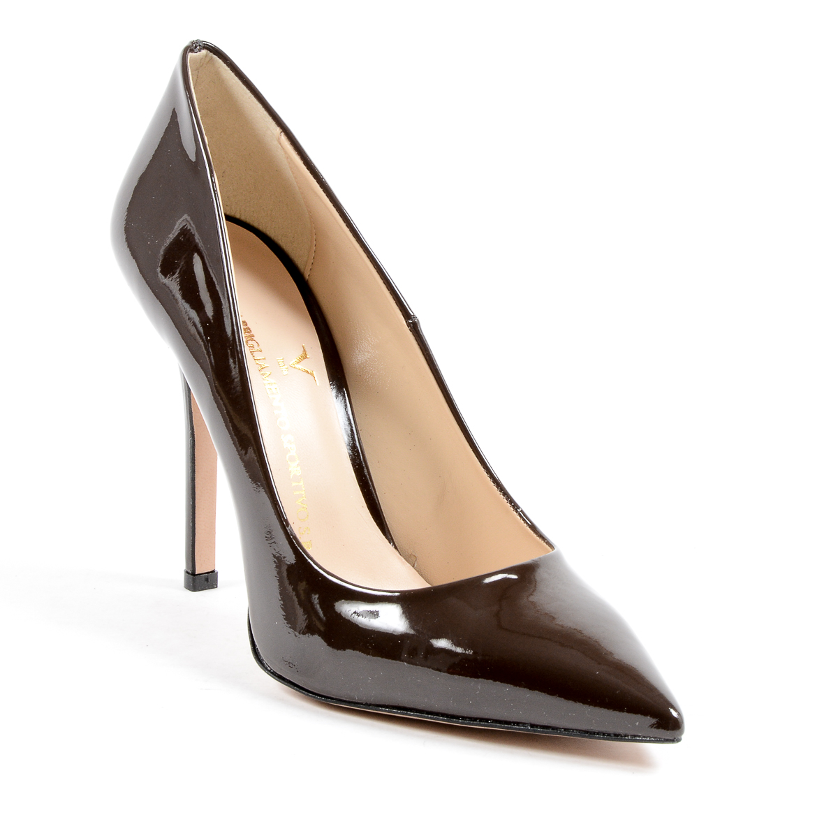 V 1969 Italia Scarpe da donna con tacco marrone scuro ADRIANA