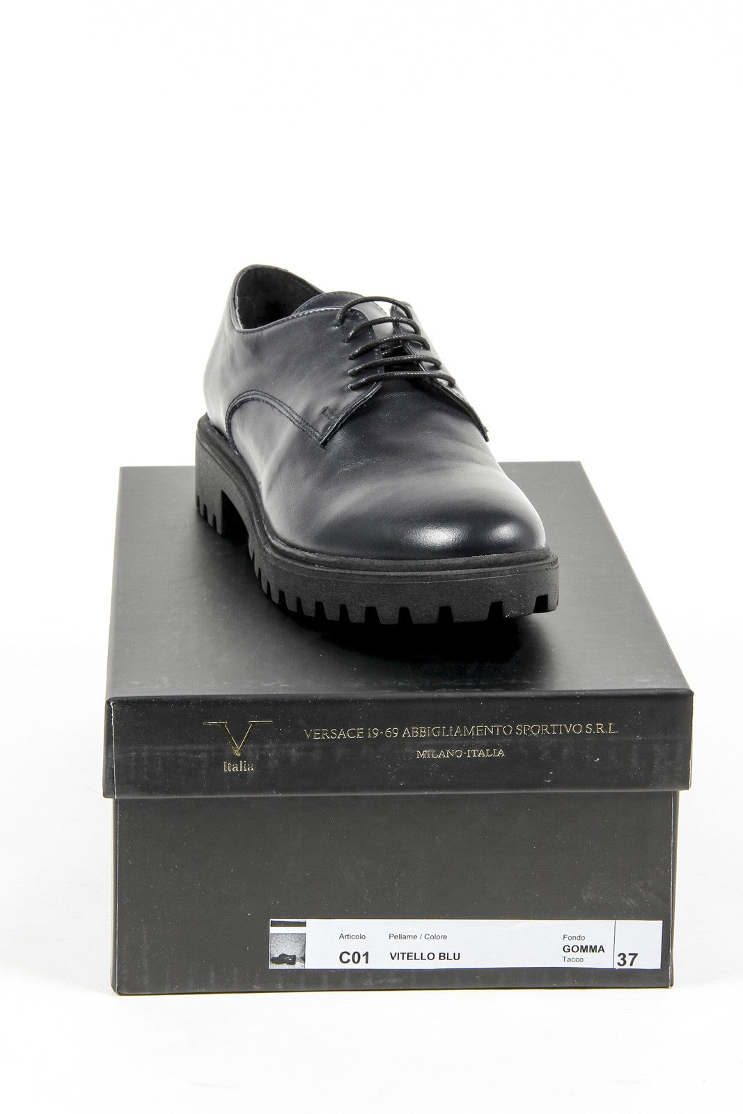 V 1969 Italia Womens Lace Up Shoe C01 VITELLO BLU