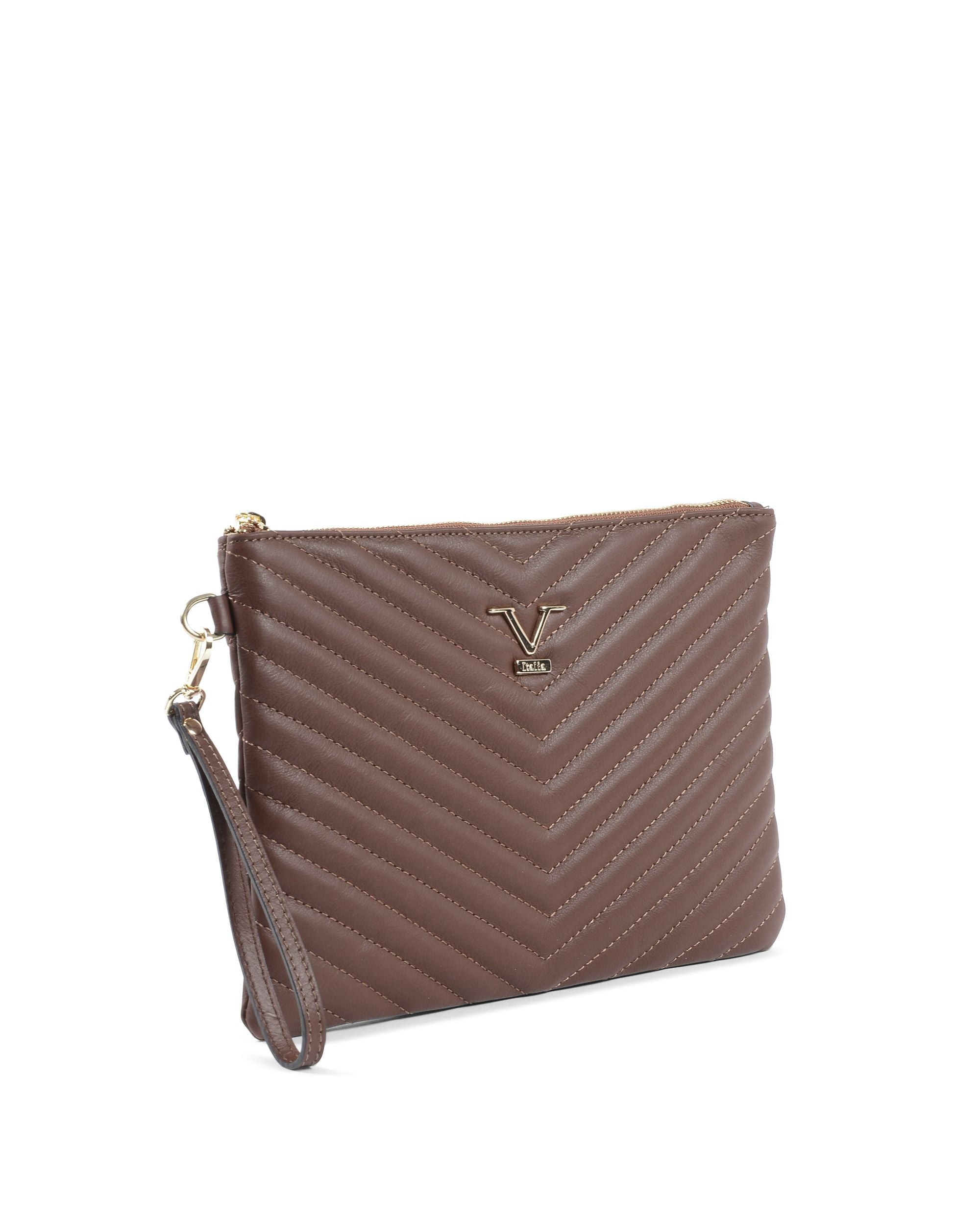 Borsa Donna V Italia Marrone V613 52 SAUVAGE BRUCIATO