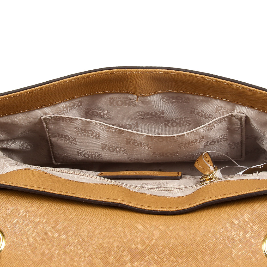 Borsa a mano da donna Michael Kors TINA 35T7GT4F2B BRN ACORN