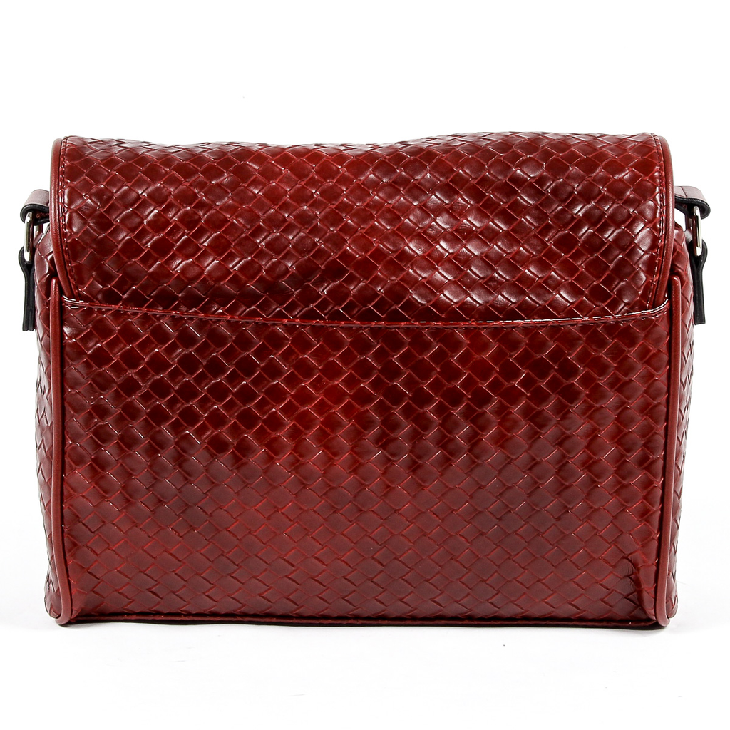 V 1969 Italia Borsa da uomo rosso scuro LEROY