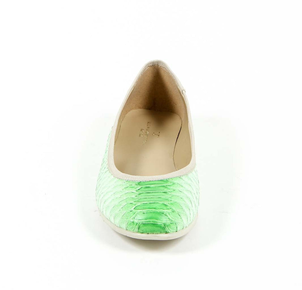 V 1969 Italia Ballerina da donna E08 PITONE VERDE