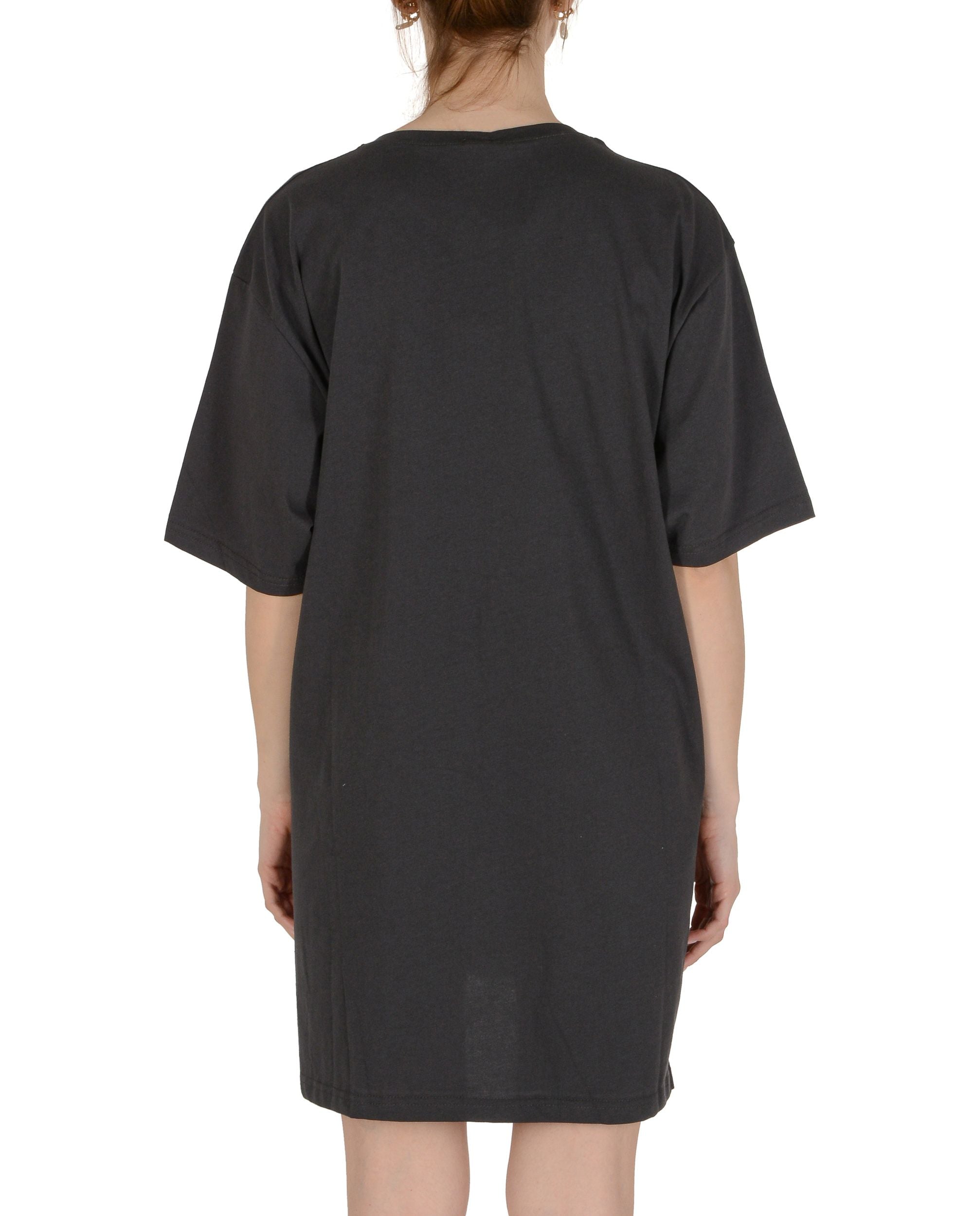 19V69 Italia T-shirt lunga da donna grigio scuro VESTITO DARK GREY