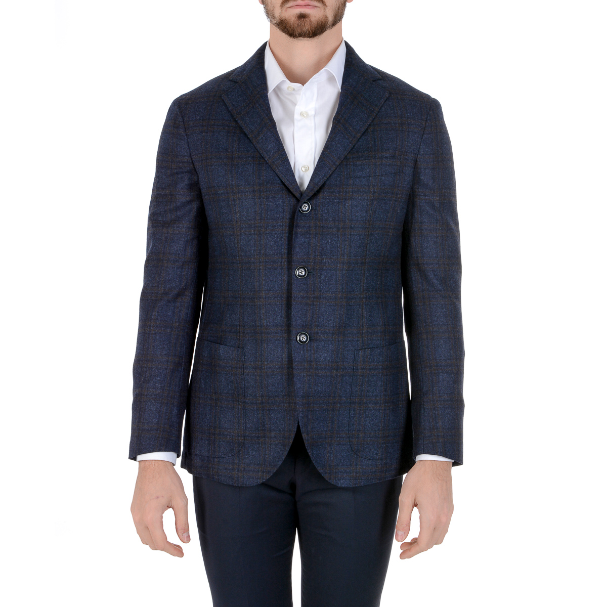 Barba Napoli Giacca Uomo Maniche Lunghe Blu