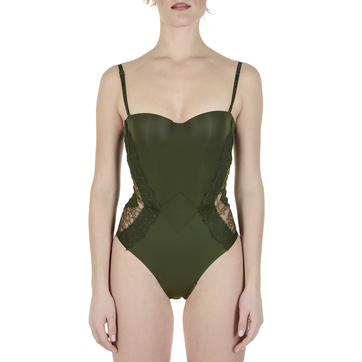 La Perla Top Donna Body Verde Scuro