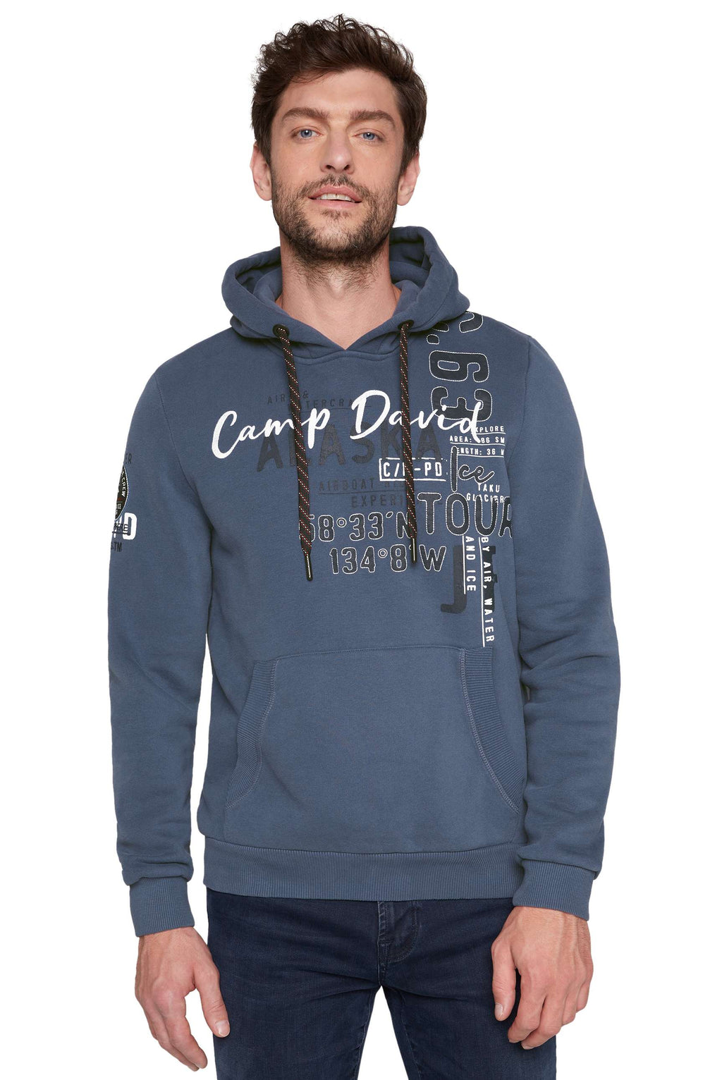 Felpa con cappuccio da uomo Camp David