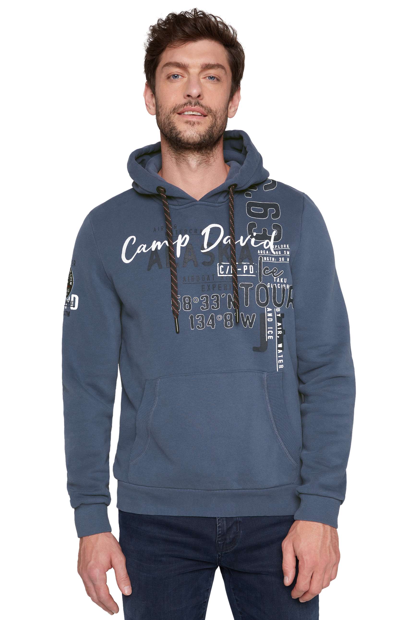 Felpa con cappuccio da uomo Camp David