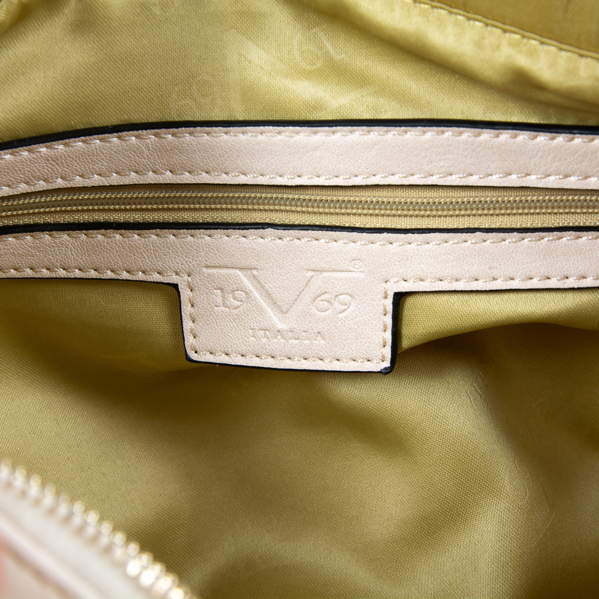 V 1969 Italia Borsa da donna Beige CRISTINA