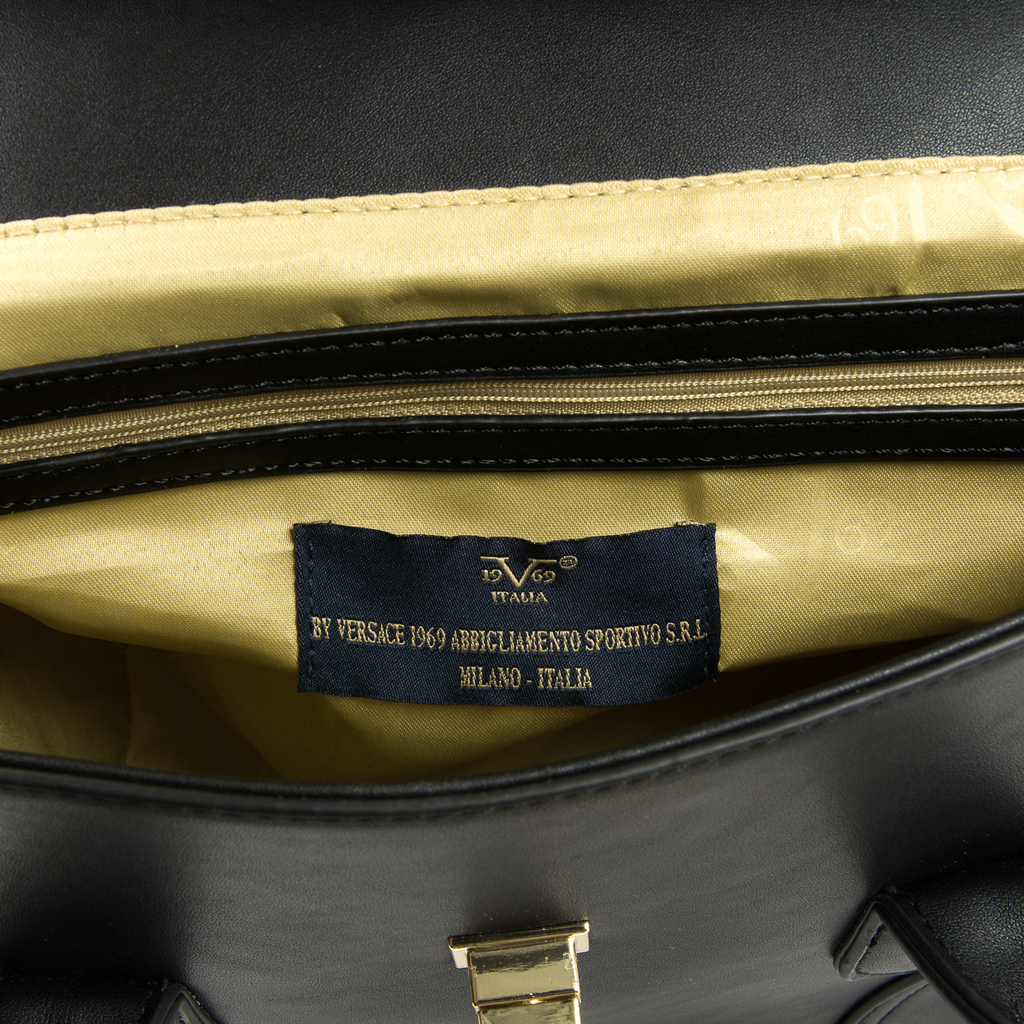 V 1969 Italia Borsa da donna nera SALLY