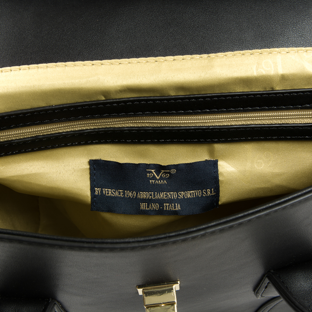 V 1969 Italia Borsa da donna nera SALLY