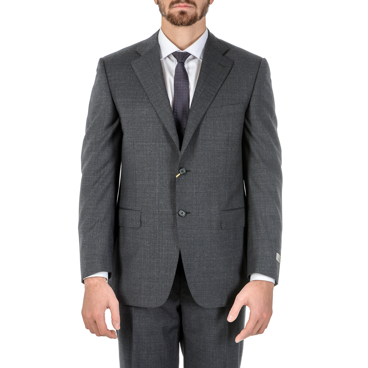 Abito da uomo Canali maniche lunghe grigio scuro
