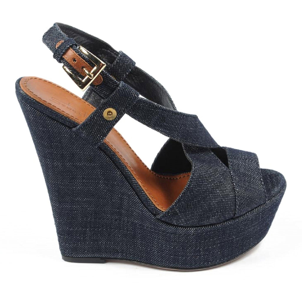 Sebastian Milano sandalo espadrillas da donna con zeppa S5309 JEANS VALIVO