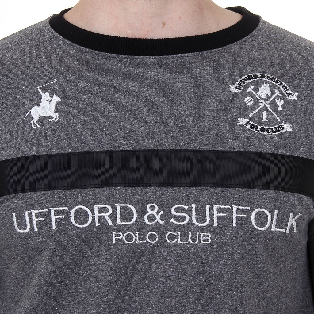 Maglione da uomo a maniche lunghe con scollo tondo Ufford & Suffolk Polo Club