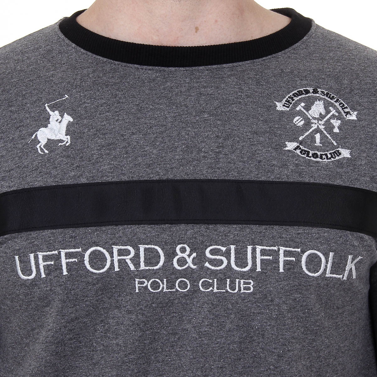 Maglione da uomo a maniche lunghe con scollo tondo Ufford & Suffolk Polo Club