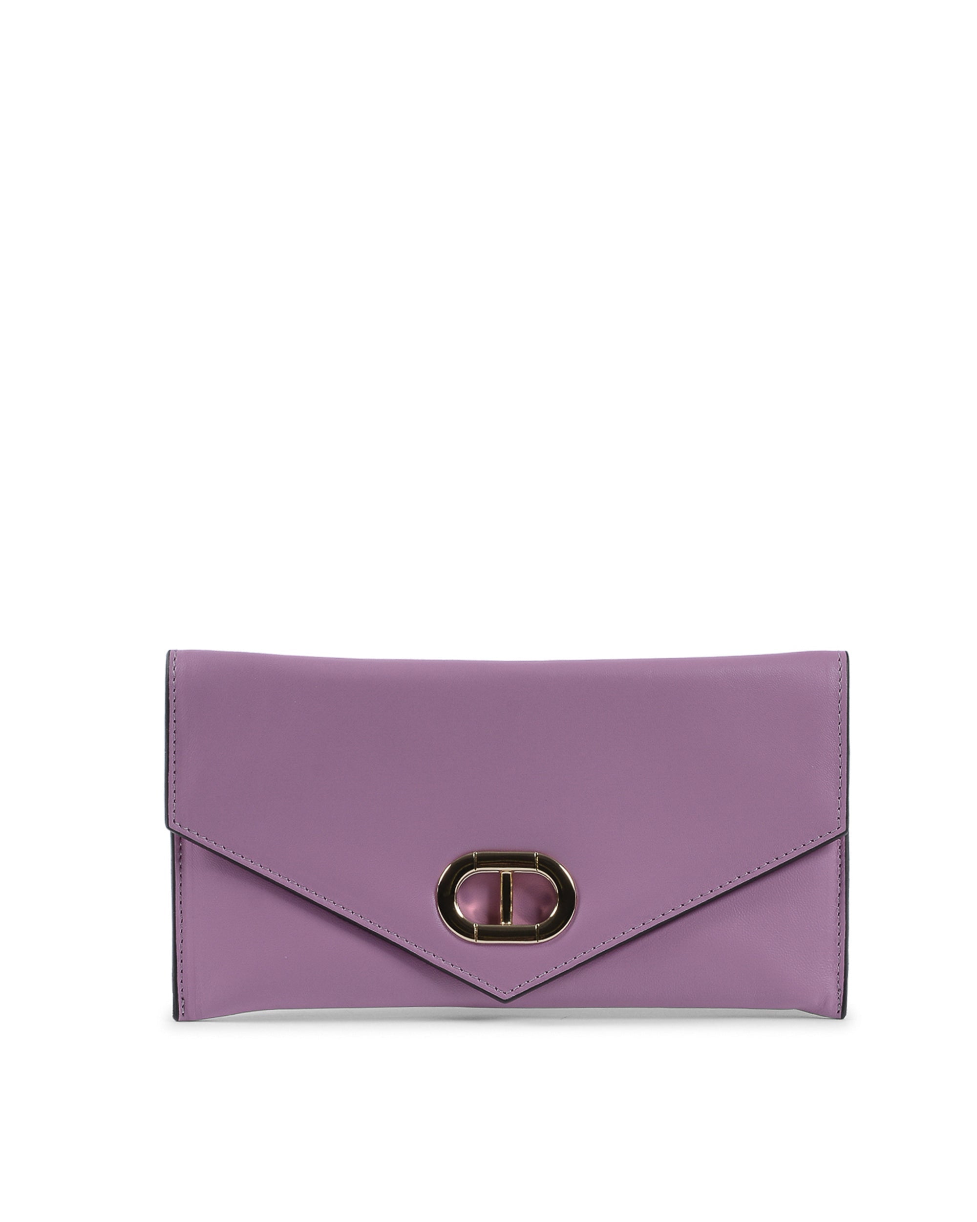 Pochette in pelle viola