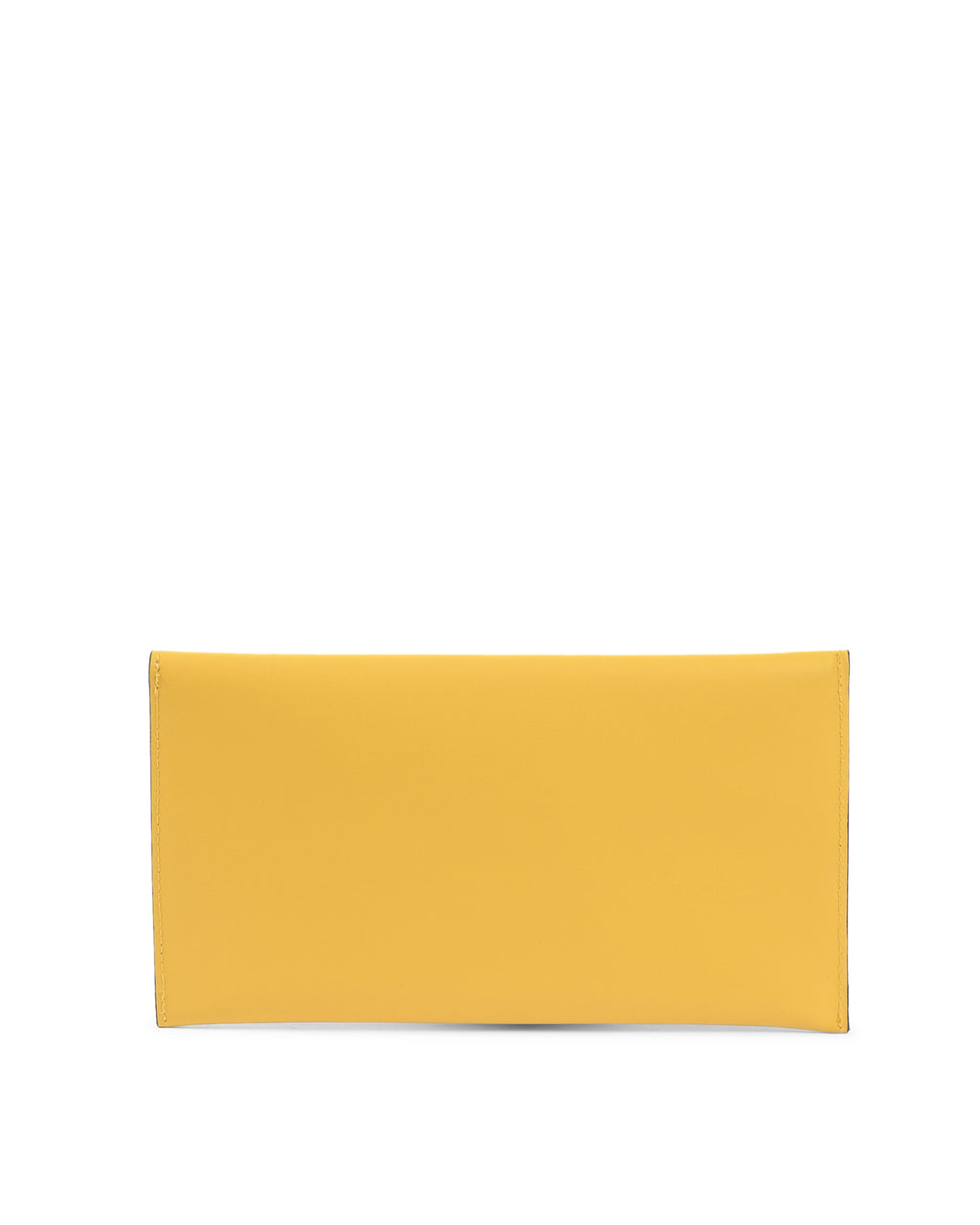 Pochette in pelle gialla