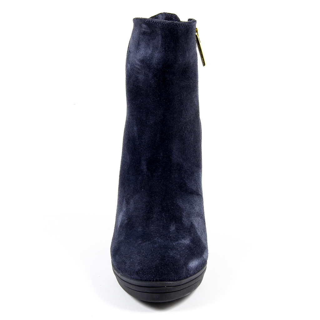 V 1969 Italia Stivaletto con tacco da donna blu MADELYN