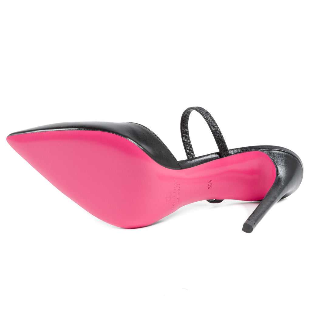 Slingback a punta con cinturino musicale da ballo