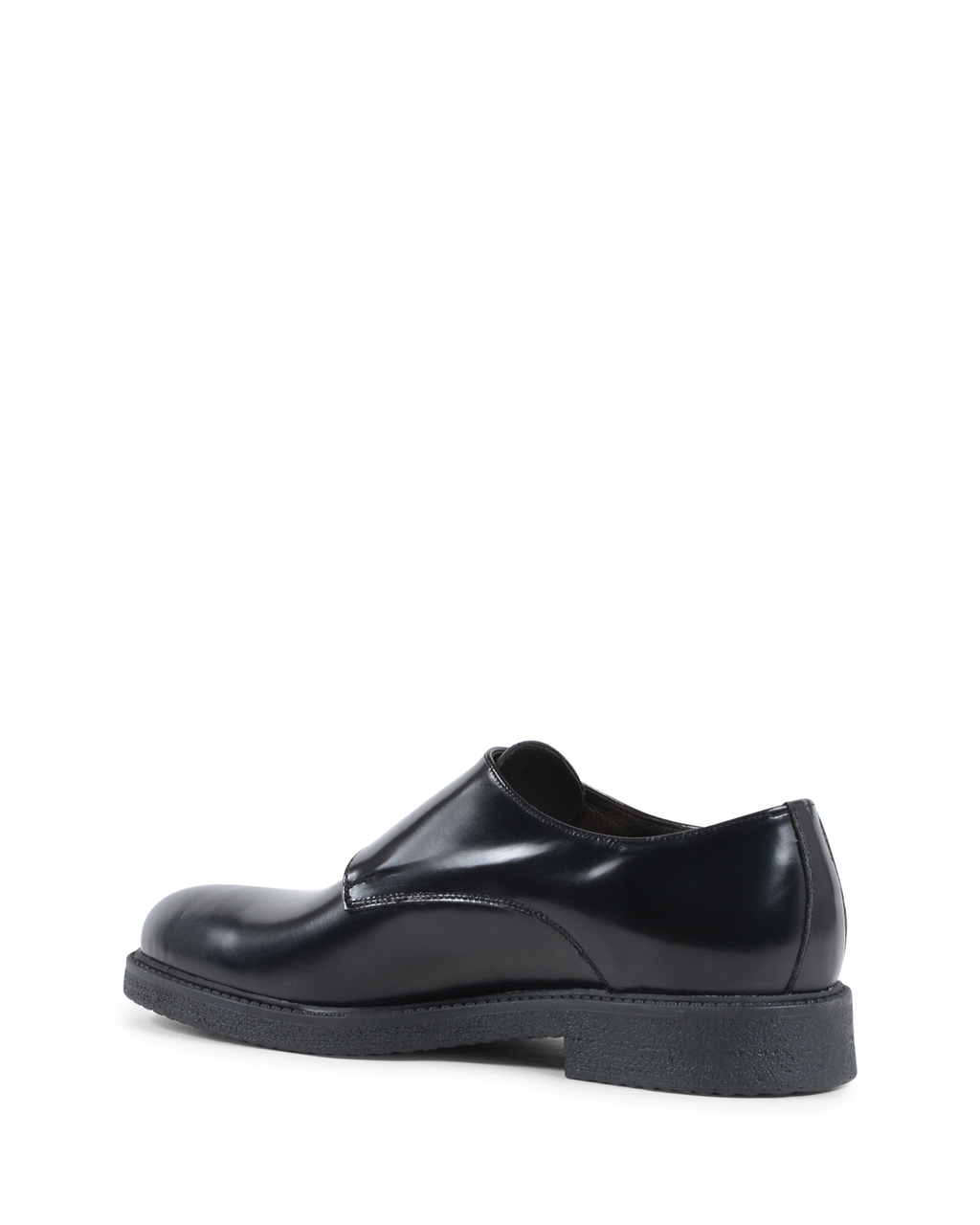 19V69 Italia Mens Double Buckle Shoe Black 1210 G ABRASIVATO NERO